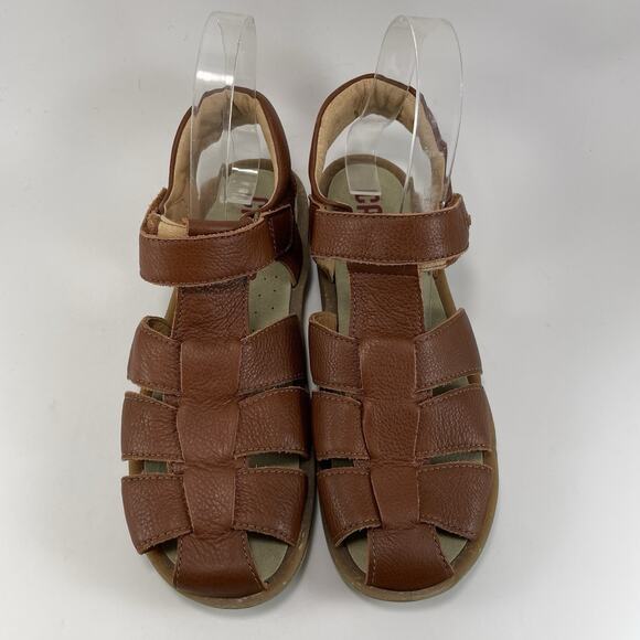 Camper Bicho Sandals Womens 38 / 7.5 Brown Leather Fisherman Comfort Slingback - Picture 9 of 9